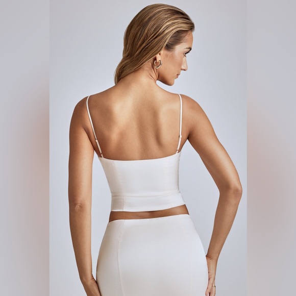 Oh Polly Bria Lace Panel Cami Top in Ivory - Picture 7 of 11